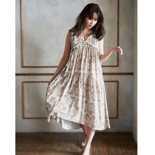 herliptoDamask Cotton Midi Dress(ひざ丈ワンピース)