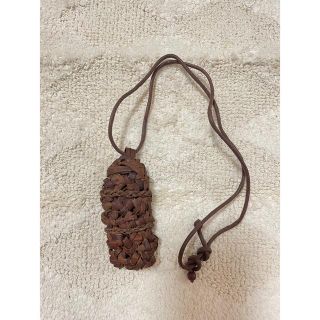 ハンドメイド ネックレス 首飾り 木製(ネックレス)