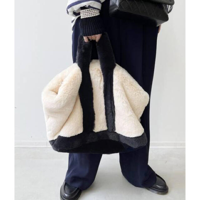 L'Appartement DEUXIEME CLASSE - 新品L'Appartementグッドグリーフ　フェイクファートートバッグ　ラージ