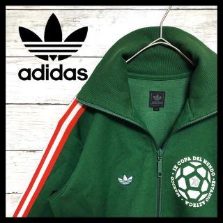 アディダス(adidas)のadidasトラックジャケット 90s メキシコ グリーン×レッド(ジャージ)