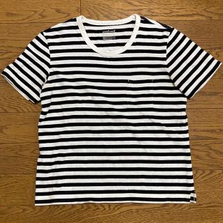 ムジルシリョウヒン(MUJI (無印良品))のボーダー Tシャツ トップス　半袖　カットソー(Tシャツ(半袖/袖なし))