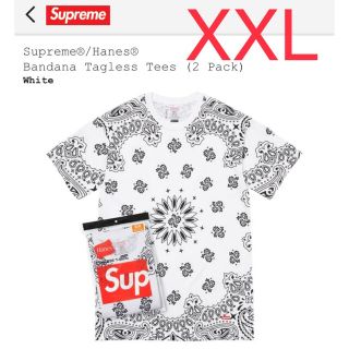 シュプリーム(Supreme)のXXL Supreme/Hanes Bandana Tagless Tees(Tシャツ/カットソー(半袖/袖なし))