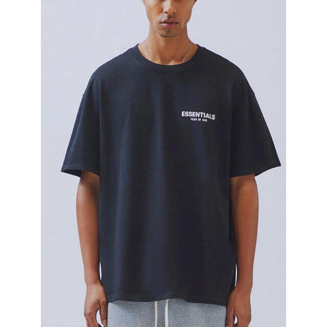 初期サイズL！ESSENTIALS Boxy Logo T-Shirtブラック