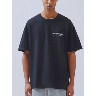 エッセンシャル(Essential)の初期サイズL！ESSENTIALS Boxy Logo T-Shirtブラック(Tシャツ/カットソー(半袖/袖なし))