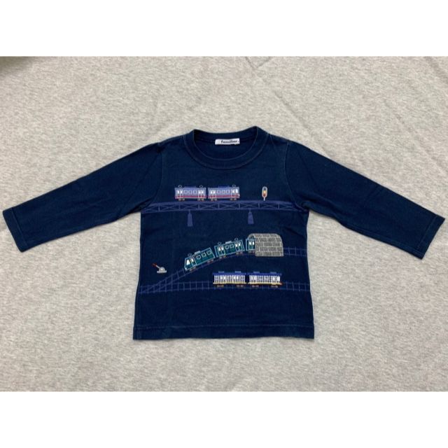 familiar - 【familiar ファミリア】 電車デザイン 長袖Tシャツ 100