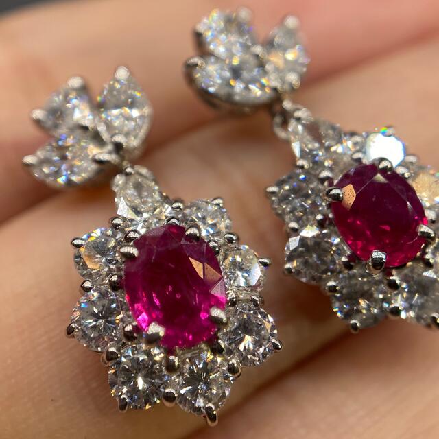 ルビー\u0026ダイヤモンド ピアス プラチナ850 | gulatilaw.com
