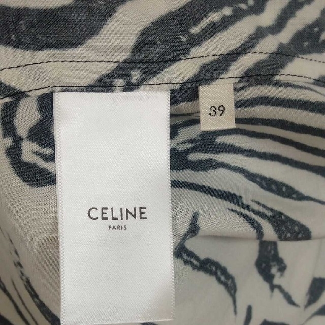 BTS テテ着用 CELINE セリーヌ 21SS ゼブラ シャツ 39