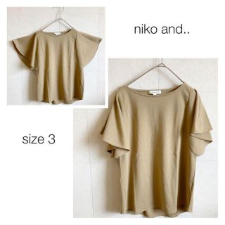 ニコアンド(niko and...)のチィ様★niko and.. 半袖カットソー ベージュ(Tシャツ(半袖/袖なし))