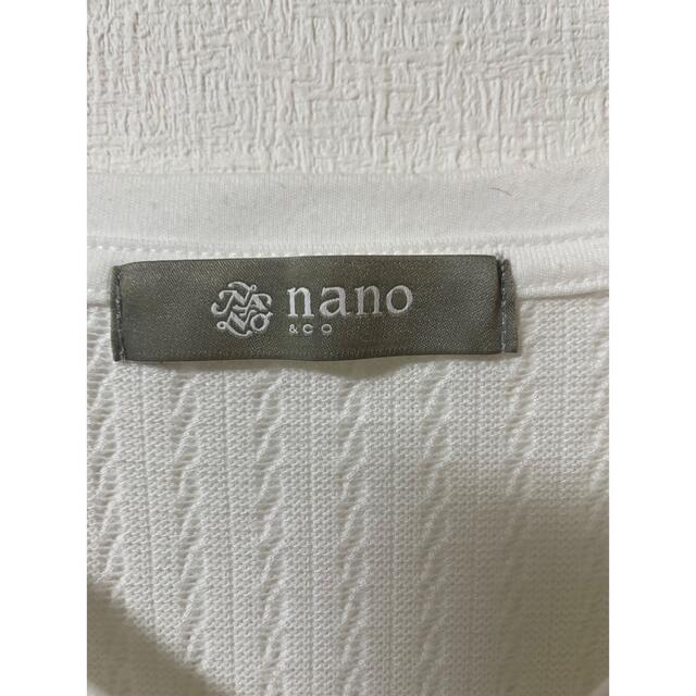 nano・universe(ナノユニバース)のnano&co ナノアンドコー VネックTシャツ　サイズS レディースのトップス(Tシャツ(半袖/袖なし))の商品写真