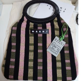 専用　マルニ　MARNI　ボートバッグ ブラックピンク