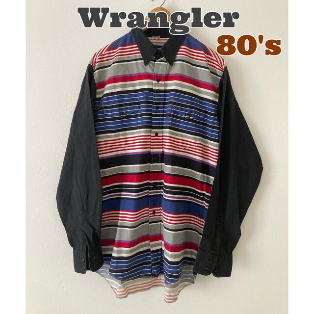 Wrangler(ラングラー)のWrangler ラングラー　カウボーイカット　ウエスタンシャツ　80's古着 メンズのトップス(シャツ)の商品写真