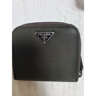 プラダ(PRADA)のプラダ　折り畳み財布　ナイロン&本革(財布)