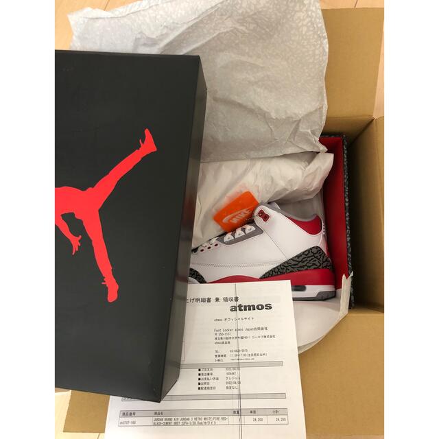 NIKE(ナイキ)の28.0 NIKE Air Jordan 3 OG Fire Red  メンズの靴/シューズ(スニーカー)の商品写真