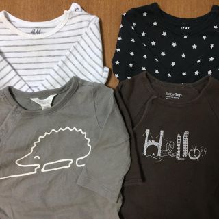 ベビーギャップ(babyGAP)のGAP H&M ロンパース4枚セット 60size(ロンパース)