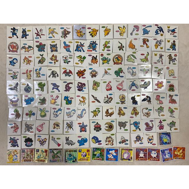 デコキャラシール ポケモンパンシール ポケモンシール 115枚プラスα