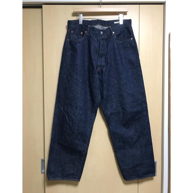 comoli 21ss デニム 5P パンツ navy サイズ2