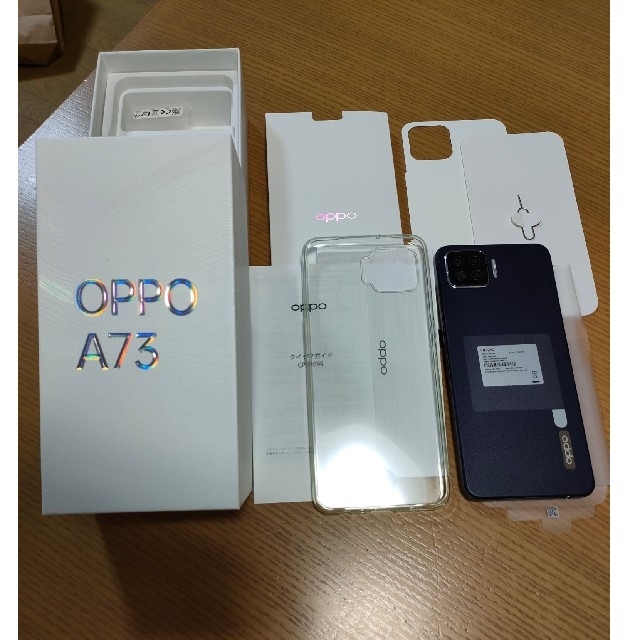 OPPO A73　スマホ本体　ネービーブルー スマホ/家電/カメラのスマートフォン/携帯電話(スマートフォン本体)の商品写真