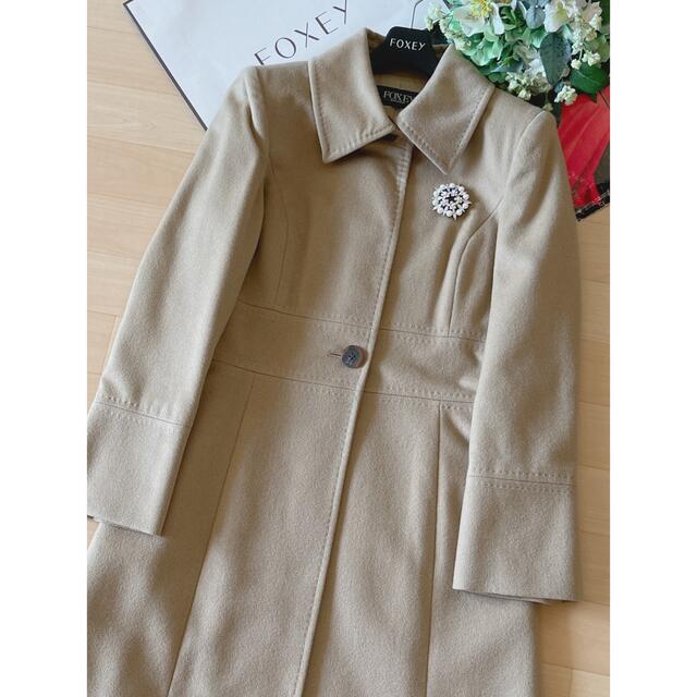 てくれます】 FOXEY - 新品同様!FOXEY カシミア100%ロングコート