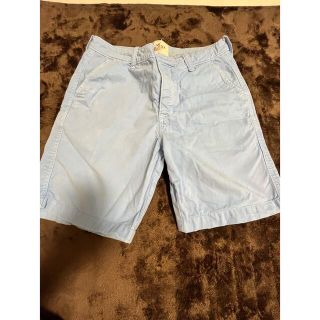 ホリスター(Hollister)のホリスター　ハーフパンツ　水色　34インチ(ショートパンツ)