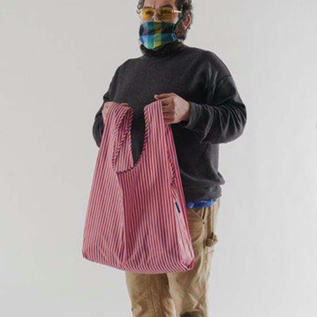 BAGGU(バグゥ)の【BAGGU/バグゥ】STANDARD BAGGU (ストライプ) レディースのバッグ(エコバッグ)の商品写真