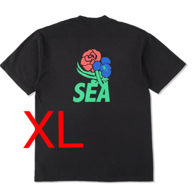 トップスWIND AND SEA VIOLA&ROSES WDS Tシャツ　BLACK