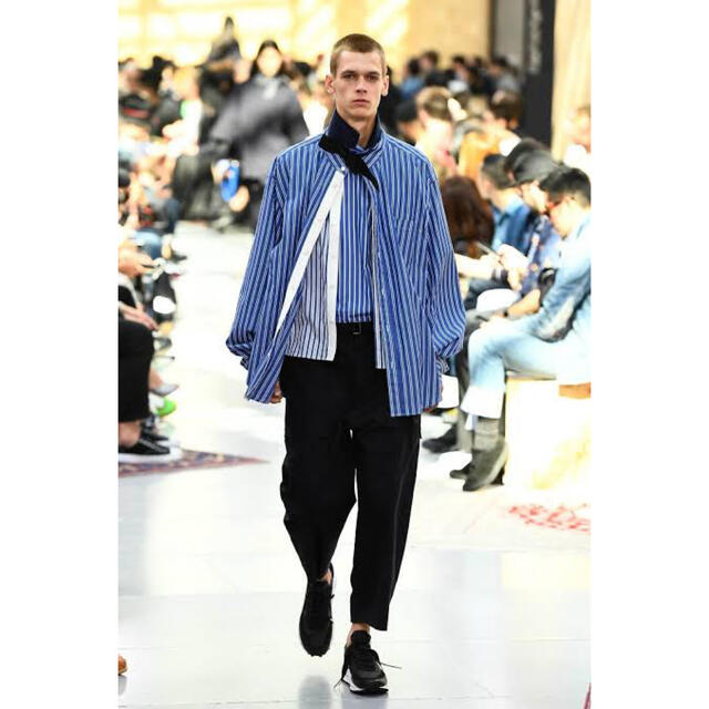 sacai(サカイ)の【apple様専用】sacai 20SS ストライプレイヤードシャツ　サイズ1 メンズのトップス(シャツ)の商品写真