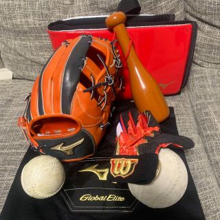 ミズノ(MIZUNO)のGlobal Elite H selection 美品　ソフトボール　内野用(グローブ)