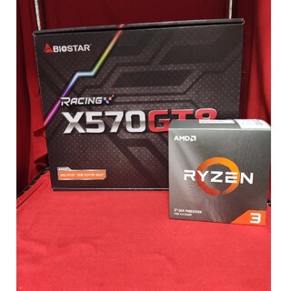 BIOSTAR X570GT8とRYZEN3 3300X(PCパーツ)
