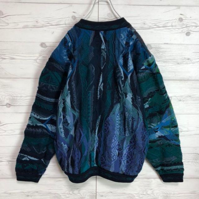 COOGI(クージー)の【幻の1点モノ】coogi クージー 立体 編込み 3Dニット 即完売モデル メンズのジャケット/アウター(ブルゾン)の商品写真