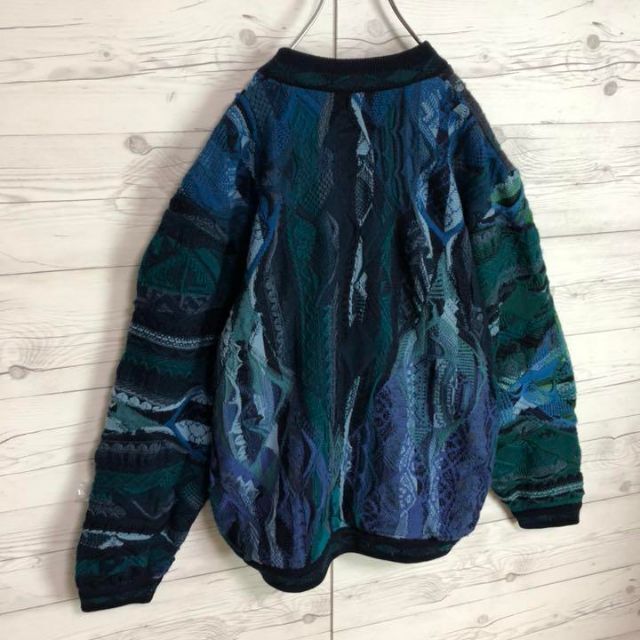 COOGI(クージー)の【幻の1点モノ】coogi クージー 立体 編込み 3Dニット 即完売モデル メンズのジャケット/アウター(ブルゾン)の商品写真