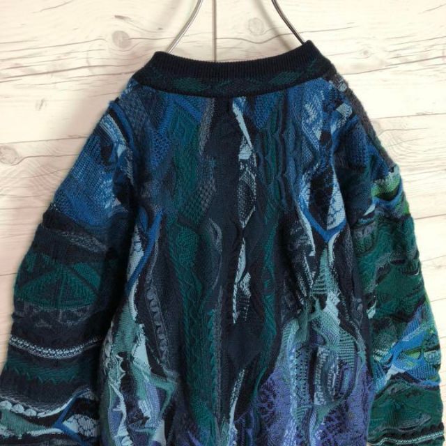 COOGI(クージー)の【幻の1点モノ】coogi クージー 立体 編込み 3Dニット 即完売モデル メンズのジャケット/アウター(ブルゾン)の商品写真