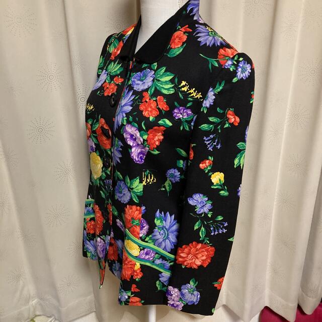 ☆最終お値下げ☆美品☆レオナール☆ジャケット☆毛50%絹50%☆11号☆-