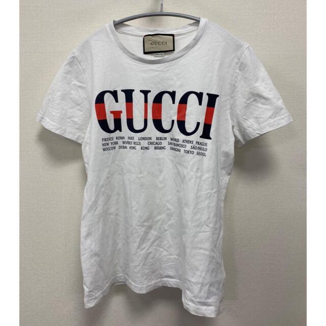GUCCI グッチ ビッグ ロゴプリント Tシャツ - www.cabager.com
