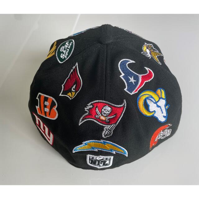 ⭐️NEWERA⭐️完売品NFL全チームロゴ刺繍マルチロゴ総柄黒100周年記念 3