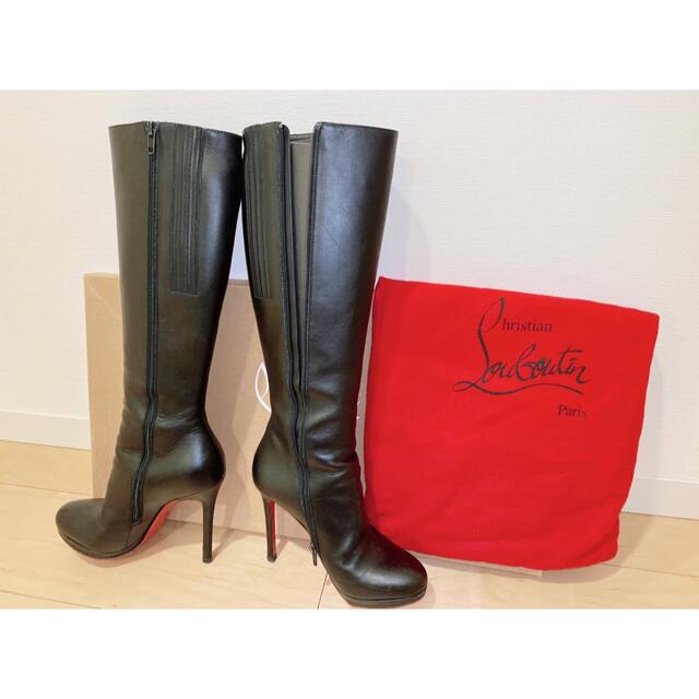 Christian Louboutin - ルブタン レザーブーツ ブラック 36 1/2の通販