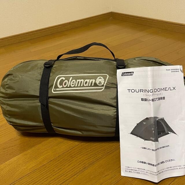 Coleman(コールマン)のコールマン　ツーリングドームLX amazon限定　オリーブ　中古　※注意あり スポーツ/アウトドアのアウトドア(テント/タープ)の商品写真