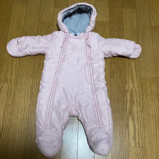 プチバトー(PETIT BATEAU)のプチバトー　ジャンプスーツ　カバーオール　6M  67cm ロンパース　アウター(カバーオール)