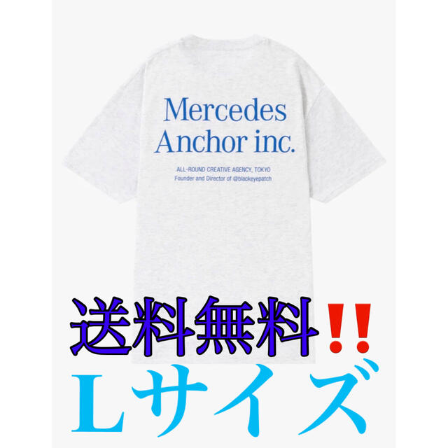 1LDK SELECT(ワンエルディーケーセレクト)のMercedes Anchor Inc. TEE Lサイズ メンズのトップス(Tシャツ/カットソー(半袖/袖なし))の商品写真