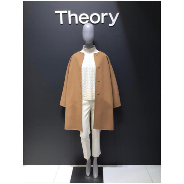 Theory 18aw ノーカラーコート