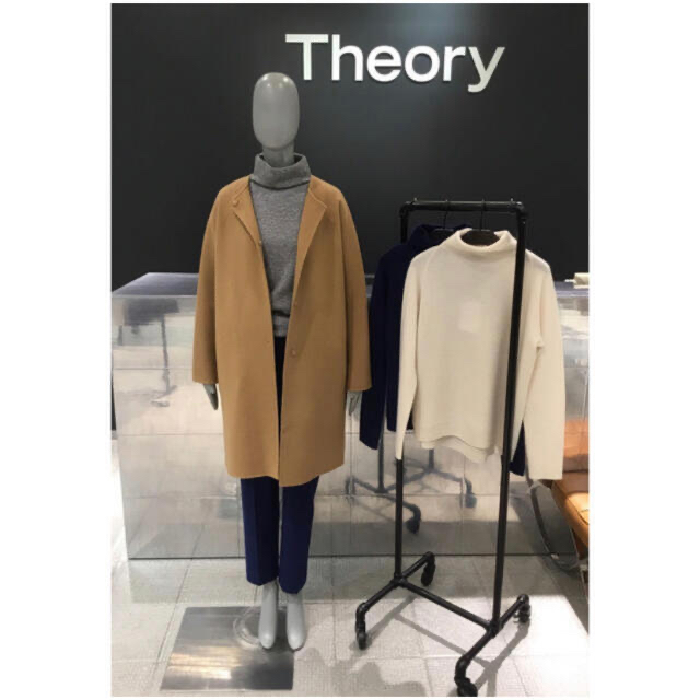 Theory 18aw ノーカラーコート