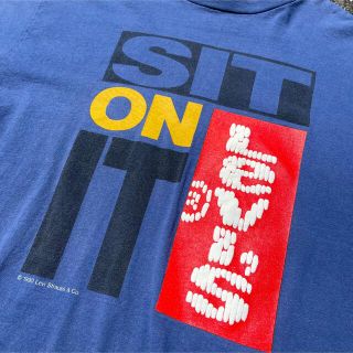 【超希少】リーバイス Tシャツ　シングルステッチ　ネイビー　90s USA製