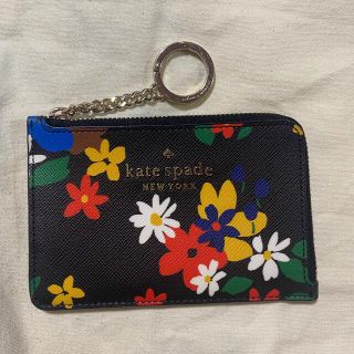 ケイトスペードニューヨーク(kate spade new york)のkatespade カードケース　花柄　Suicaケース　定期入れ(パスケース/IDカードホルダー)