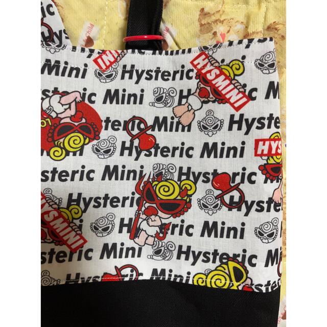 HYSTERIC MINI(ヒステリックミニ)のヒスミニ×ブラックデニムのレッスンバッグとシューズケース キッズ/ベビー/マタニティのこども用バッグ(レッスンバッグ)の商品写真