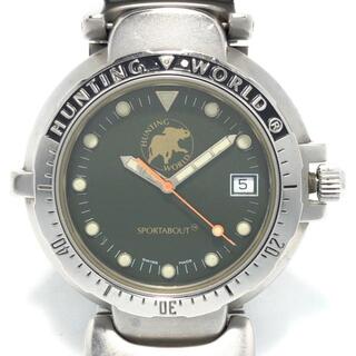 ビンテージ時計shop専用美品！HUNTING WORLD ゴールド  レディース腕時計 378