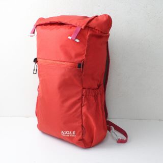 エーグル(AIGLE)のAIGLE エーグル HIKE 2 WAY TOTE ナイロントートバッグ リュックサック /レッド 赤 アウトドア【2400012952973】(リュック/バックパック)