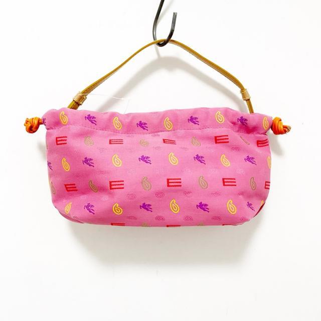 ETRO(エトロ)のエトロ ハンドバッグ - ピンク×マルチ レディースのバッグ(ハンドバッグ)の商品写真