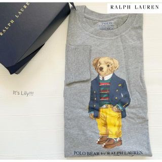 ラルフローレン(Ralph Lauren)の大人も着用可　ラルフローレン　キッズXL170-175cm メンズM ベアグレー(Tシャツ/カットソー(七分/長袖))