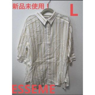 イオン(AEON)の★新品未使用★ESSEME エシーム　トップス　Lサイズ(シャツ/ブラウス(長袖/七分))