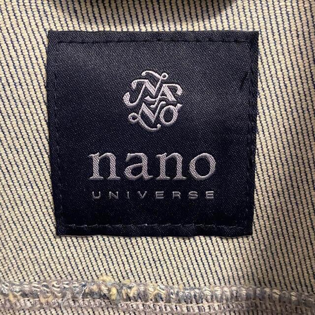 nano・universe(ナノユニバース)のナノユニバース　デニムジャケット Gジャン　Mサイズ　中古 メンズのジャケット/アウター(Gジャン/デニムジャケット)の商品写真