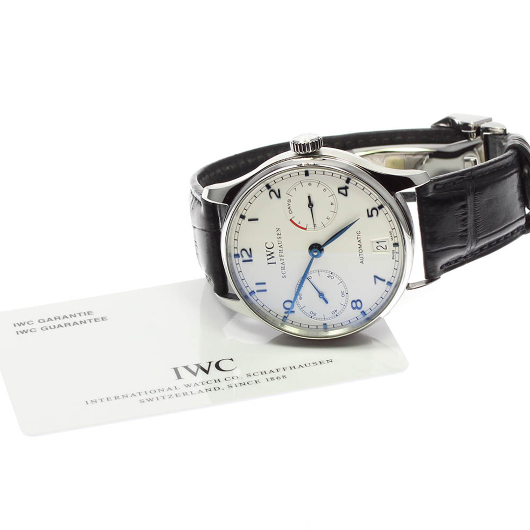 ベルト訳あり☆★保証書付き【IWC SCHAFFHAUSEN】IWC ポルトギーゼ 7デイズ IW500107 自動巻き メンズ_702906